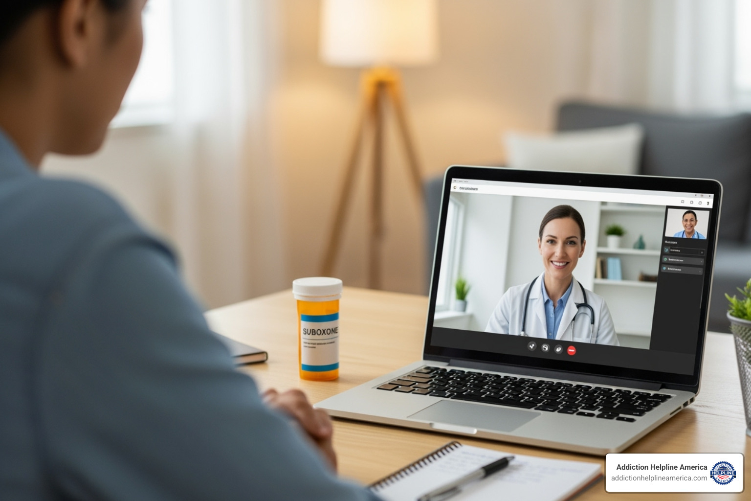 A prescription bag from a pharmacy - Suboxone doctor online