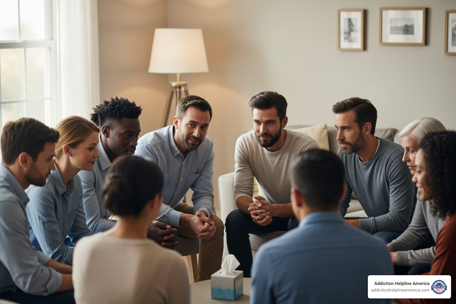 A diverse group of people in a support meeting - alcohol addiction Colorado Springs A diverse group of people in a support meeting - alcohol addiction Colorado Springs