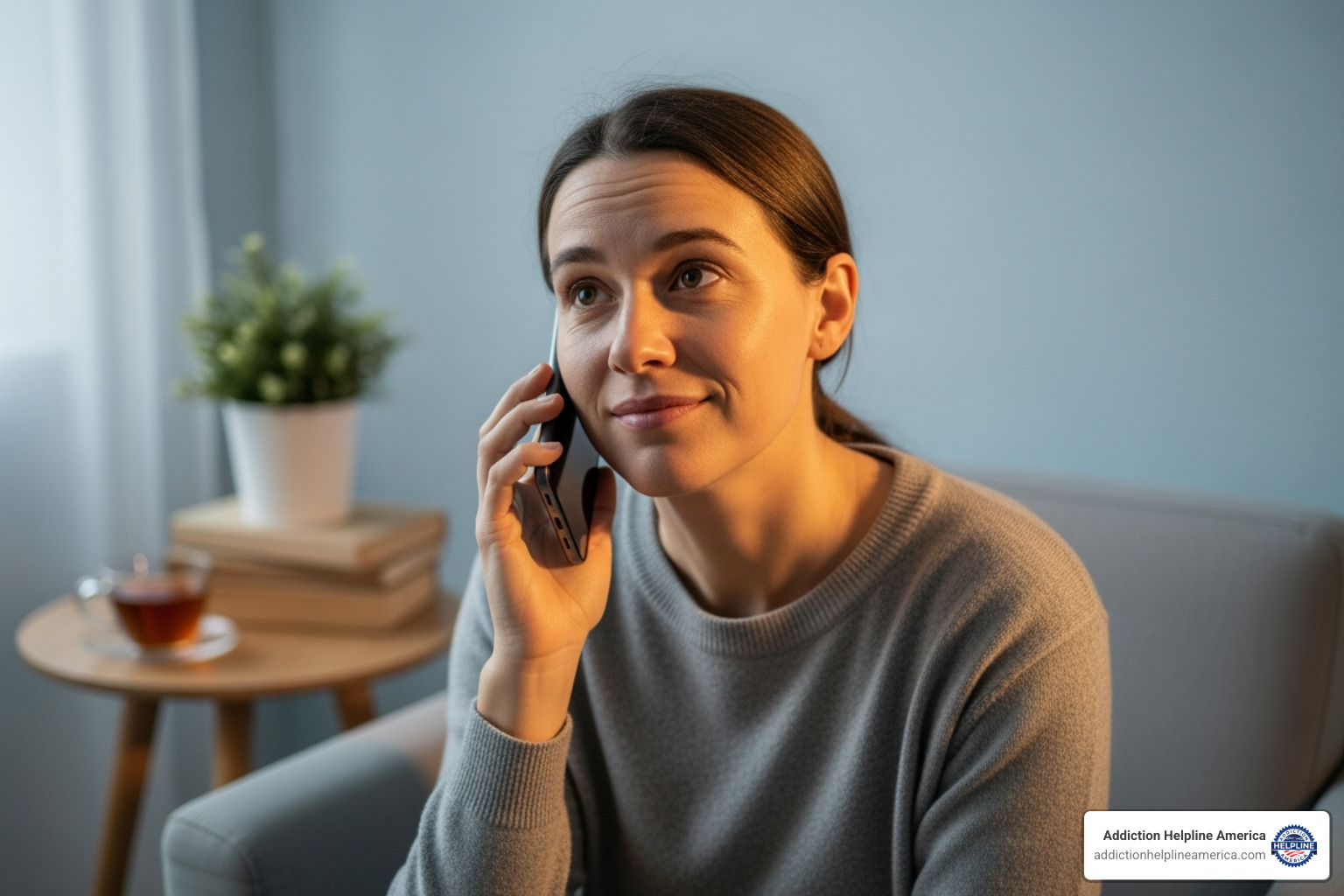 A person making a hopeful phone call in a private setting - rehab in Colorado Springs A person making a hopeful phone call in a private setting - rehab in Colorado Springs