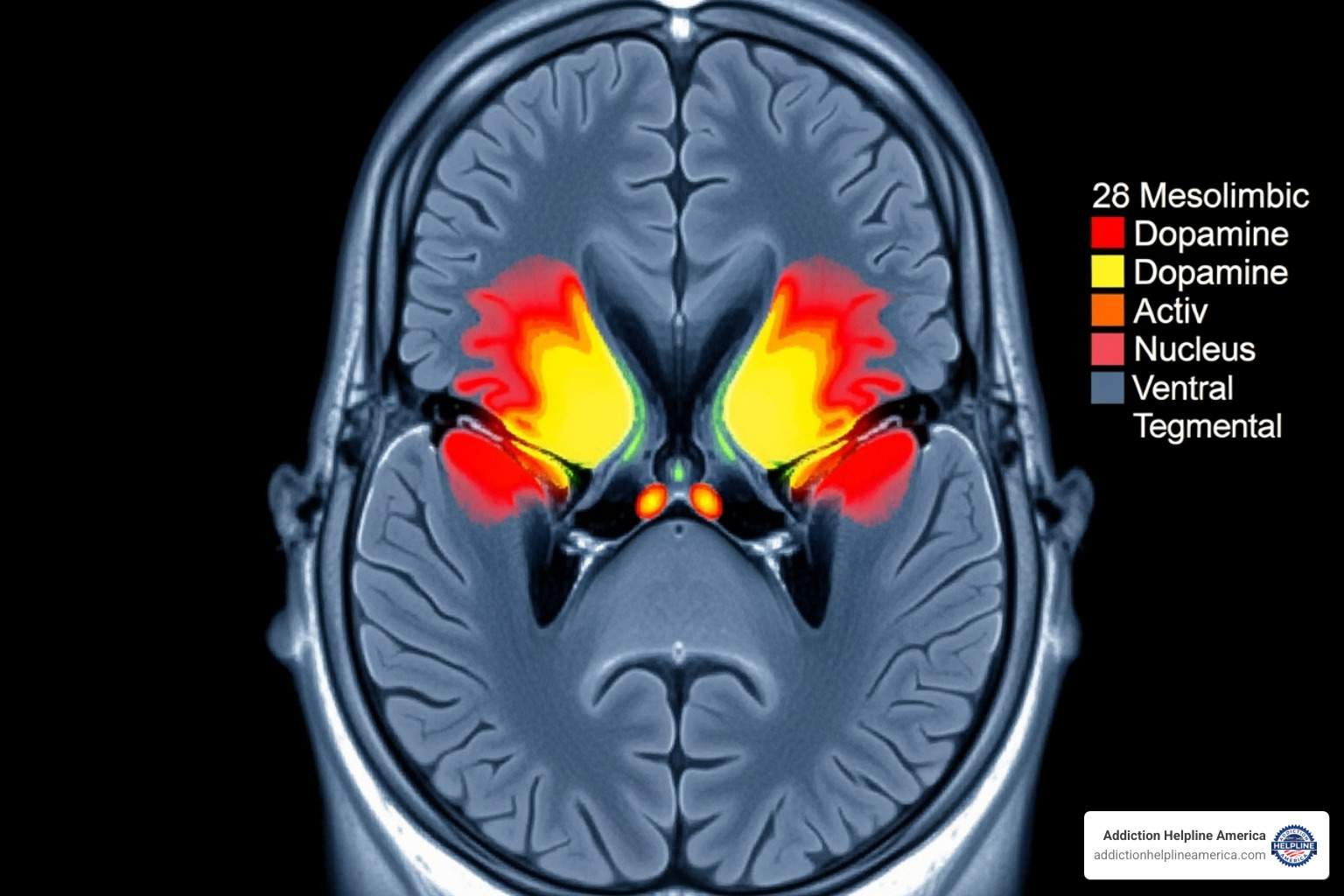 brain scan showing reward pathways - is the drug meloxicam addictive