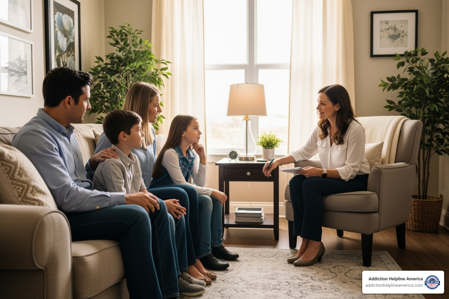 family therapy session - intensive outpatient program
