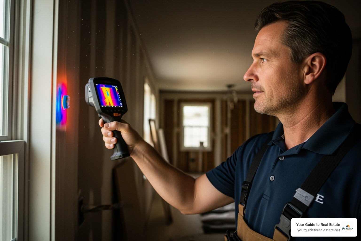 inspector using a thermal imaging camera - home inspection cost calculator