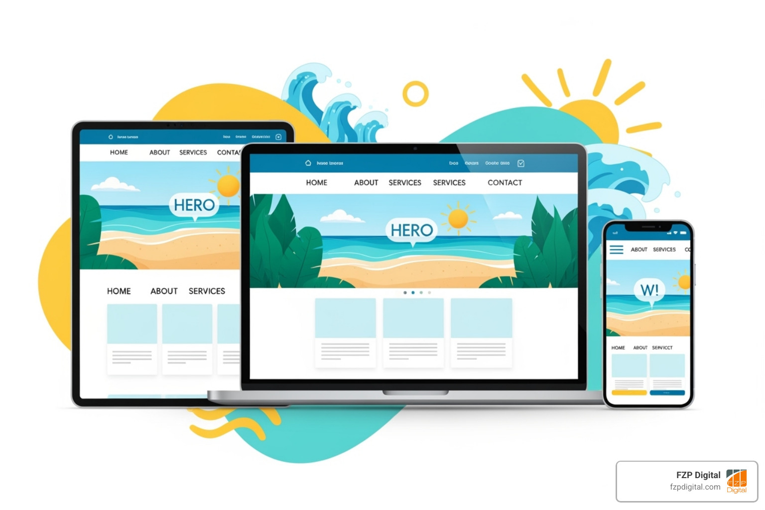 Responsive website on laptop, tablet, and phone - creative agencies in philadelphia Responsive website on laptop, tablet, and phone - creative agencies in philadelphia