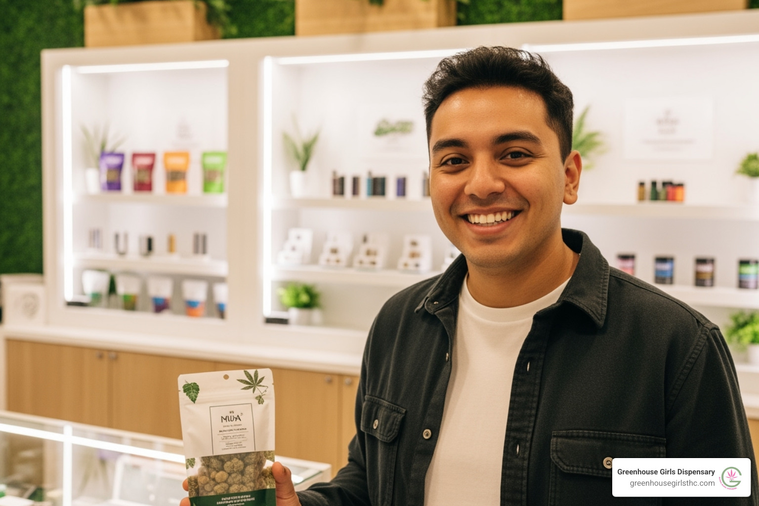 a happy customer at Greenhouse Girls Dispensary in Palm Harbor - thca flower palm harbor a happy customer at Greenhouse Girls Dispensary in Palm Harbor - thca flower palm harbor
