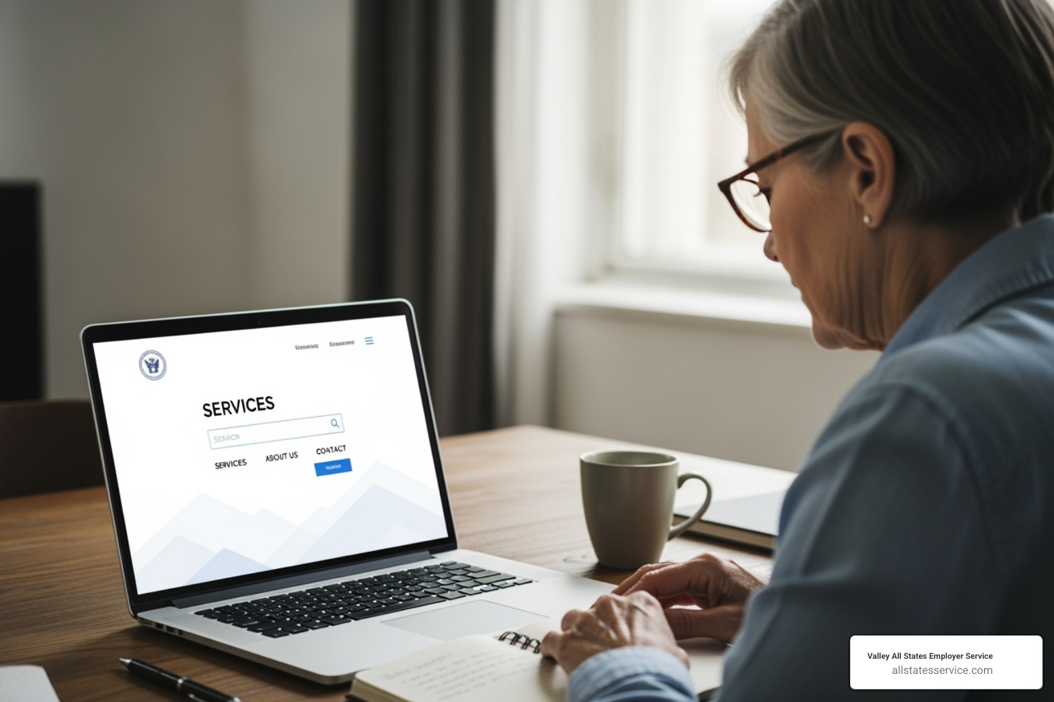 person using a laptop to access my Social Security website - social security identity checks