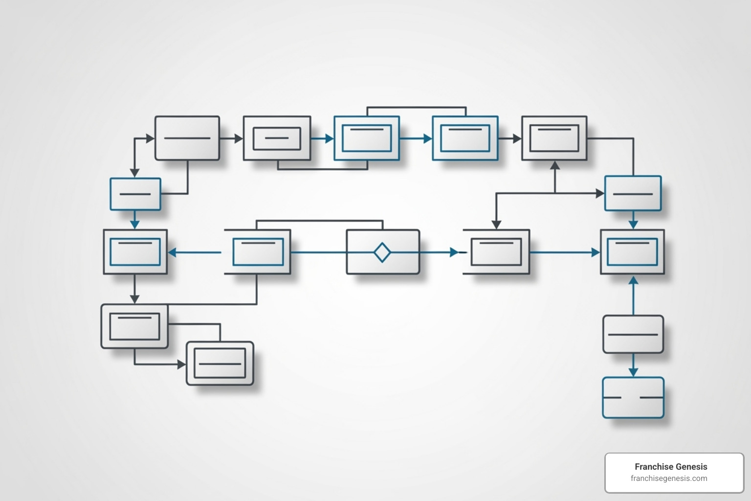 flowchart showing the franchise development process - franchise consultants near me