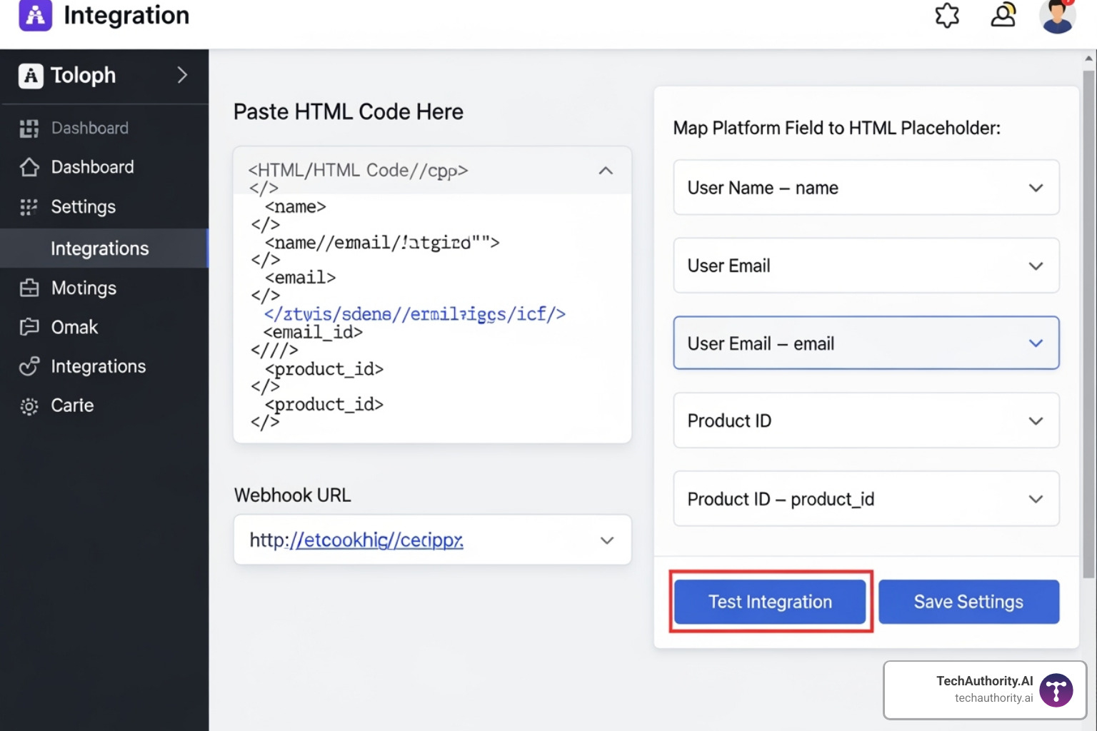 ClickFunnels HTML form integration settings showing where to paste code and map fields - clickfunnels email integration ClickFunnels HTML form integration settings showing where to paste code and map fields - clickfunnels email integration