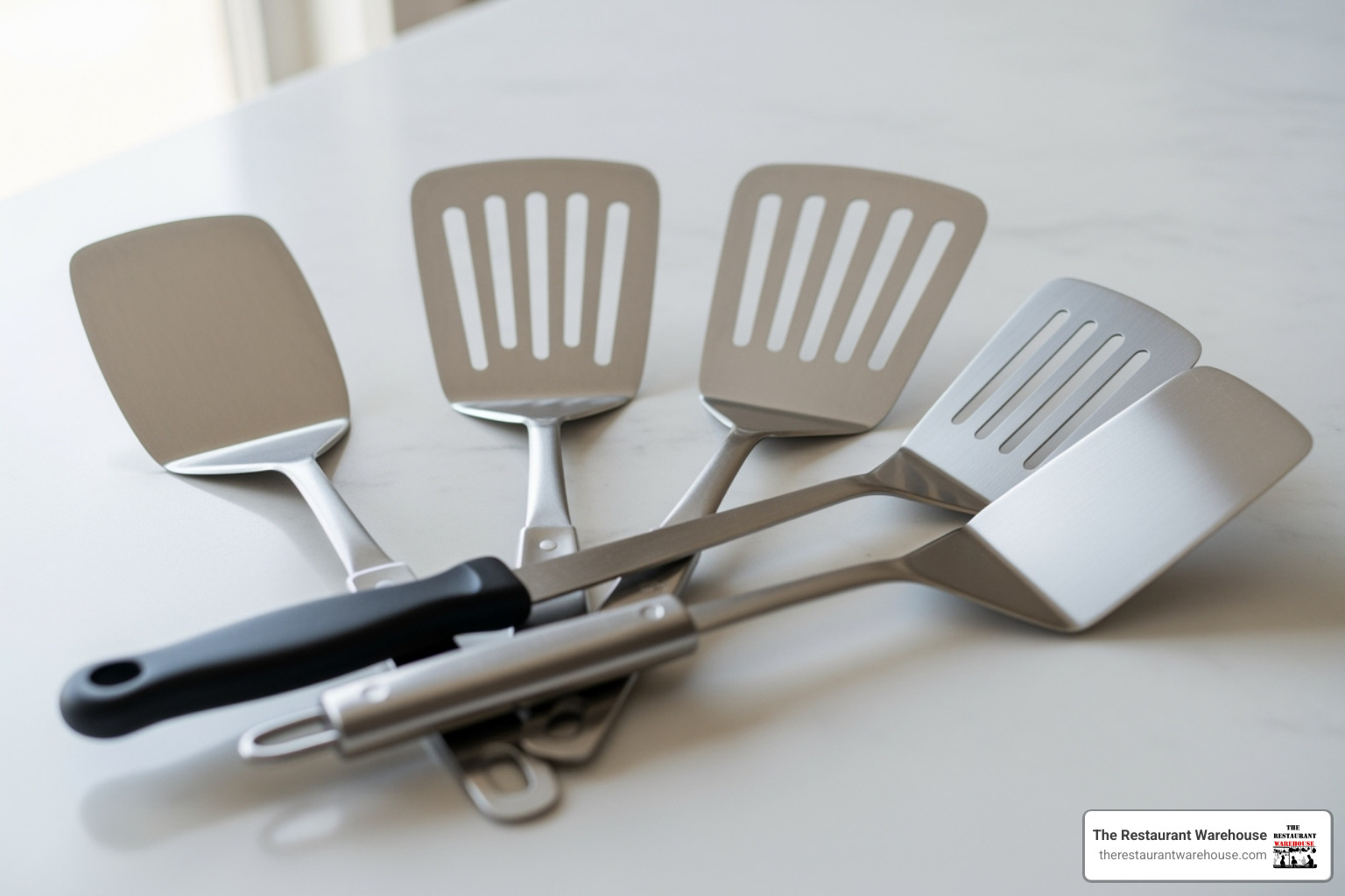 various types of spatulas - Stainless steel spatulas