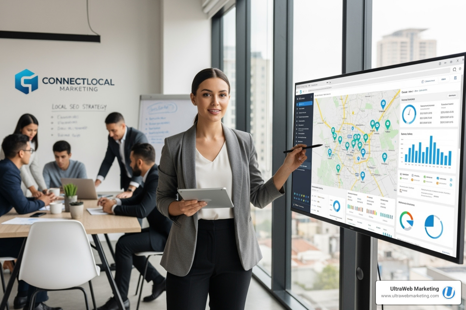 Image of a marketing dashboard showing local lead growth - local seo marketing companies Image of a marketing dashboard showing local lead growth - local seo marketing companies
