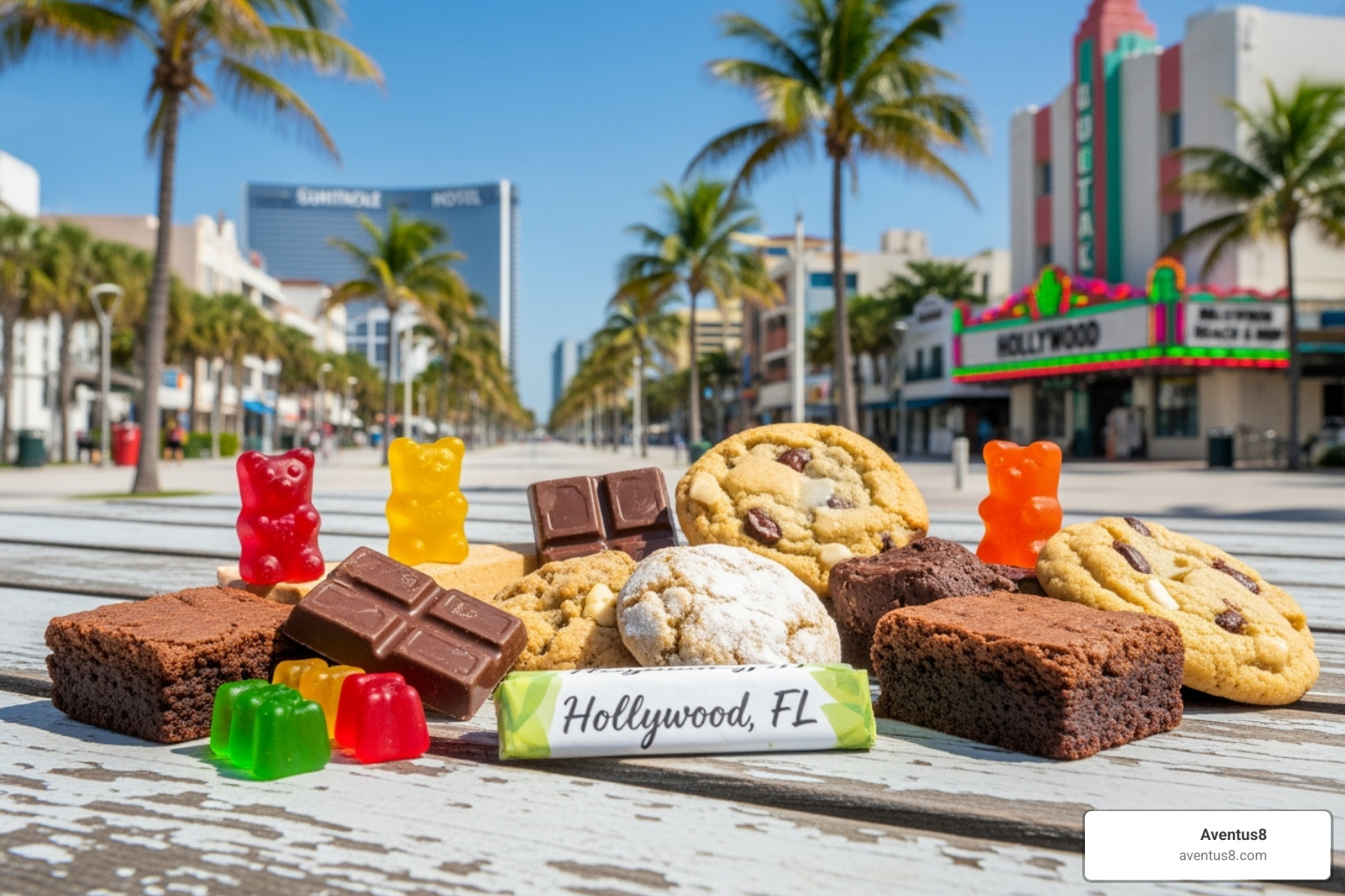 THC gummy package showing the dosage and ingredients label clearly - THC edibles Hollywood FL