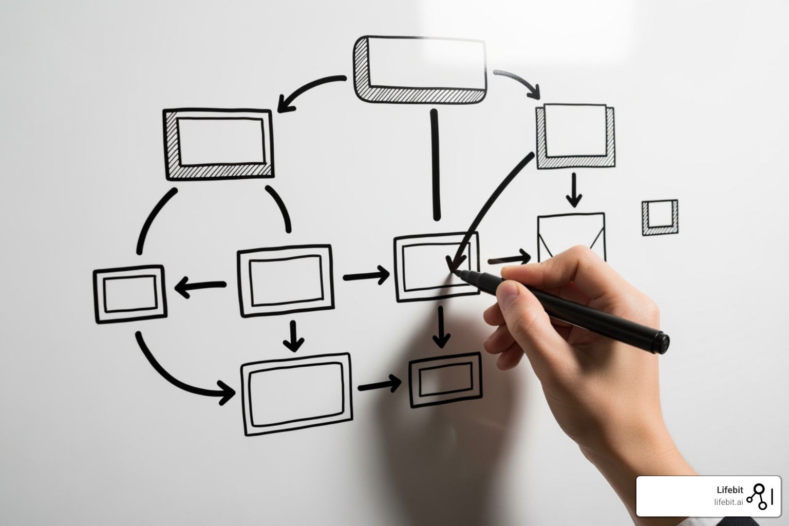 Flowchart for decision-making - centralized vs decentralized data governance
