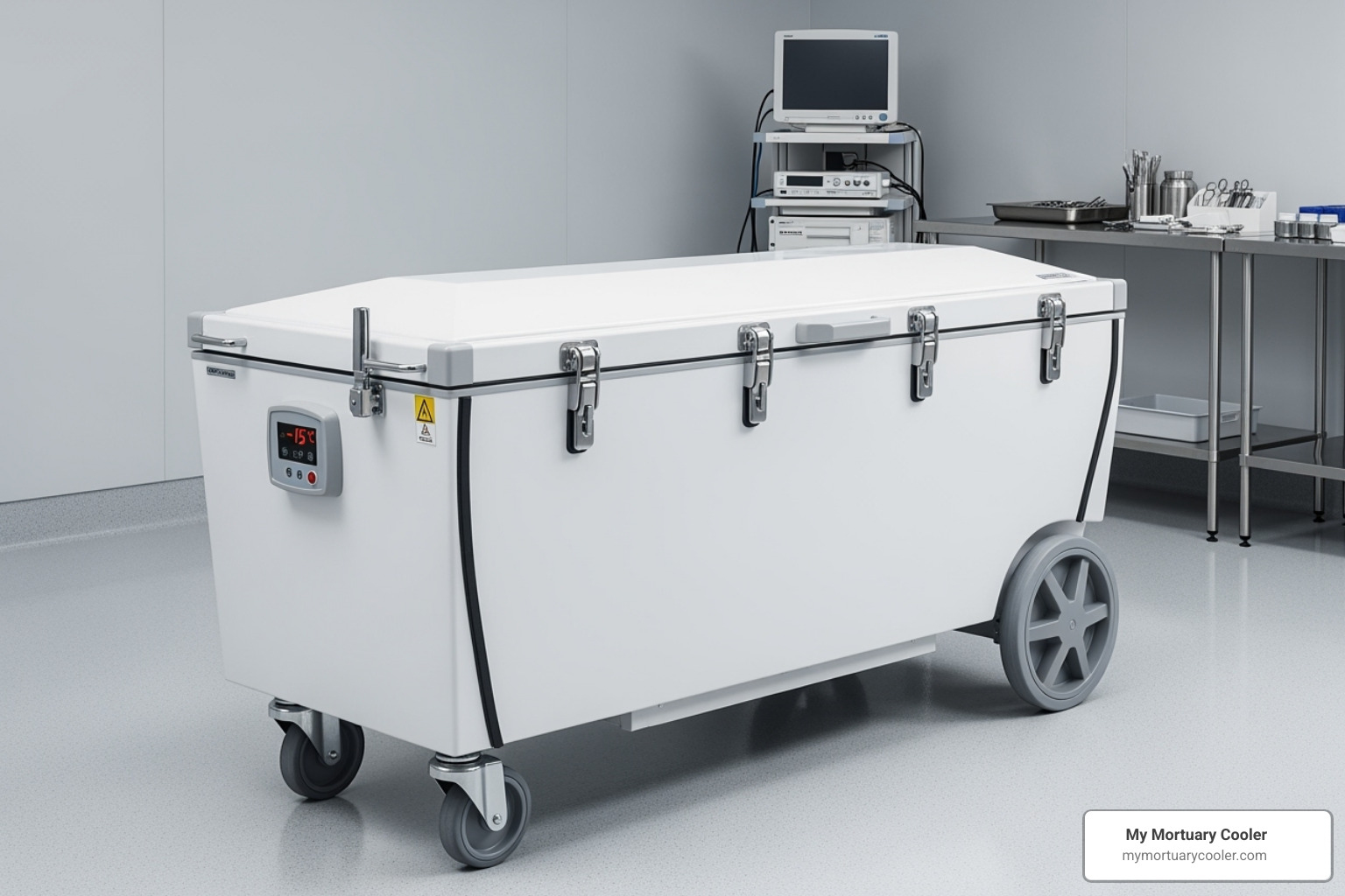 portable, single-body freezer box - body storage freezer