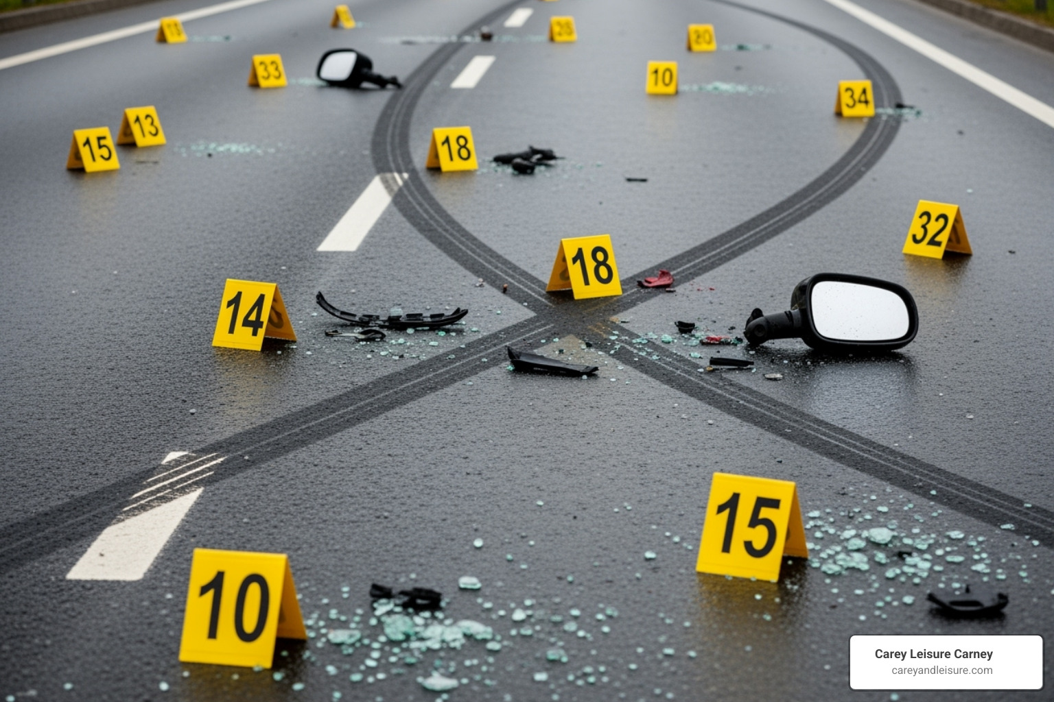 evidence markers at an accident scene - liability lawyers evidence markers at an accident scene - liability lawyers