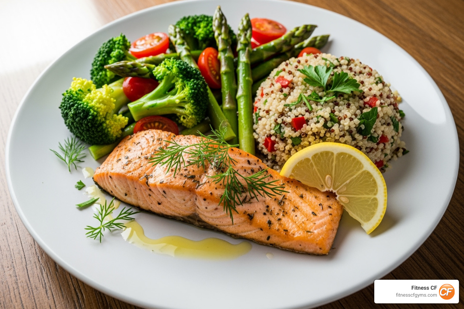 balanced colorful meal - toned body