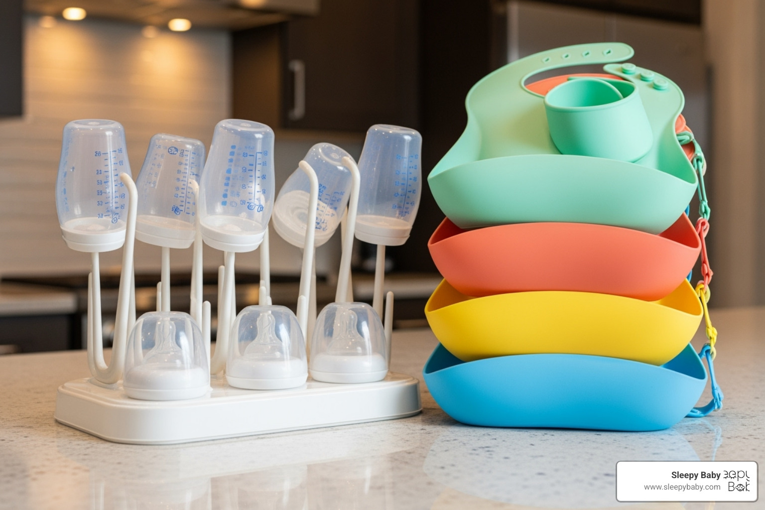 bottle drying rack and silicone bibs - top 10 baby shower gifts bottle drying rack and silicone bibs - top 10 baby shower gifts