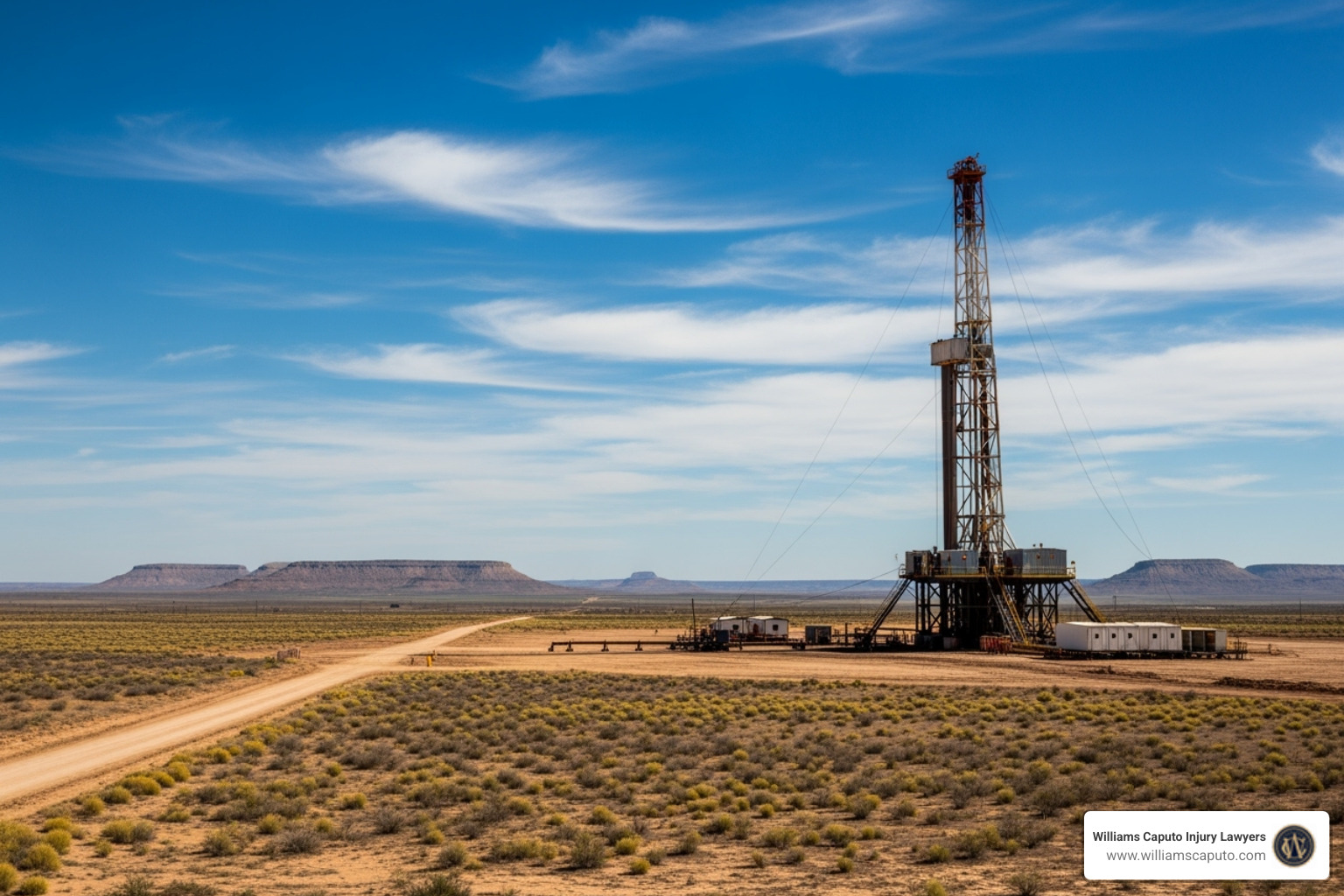 Texas oil rig or construction site - Texas work injury lawyer