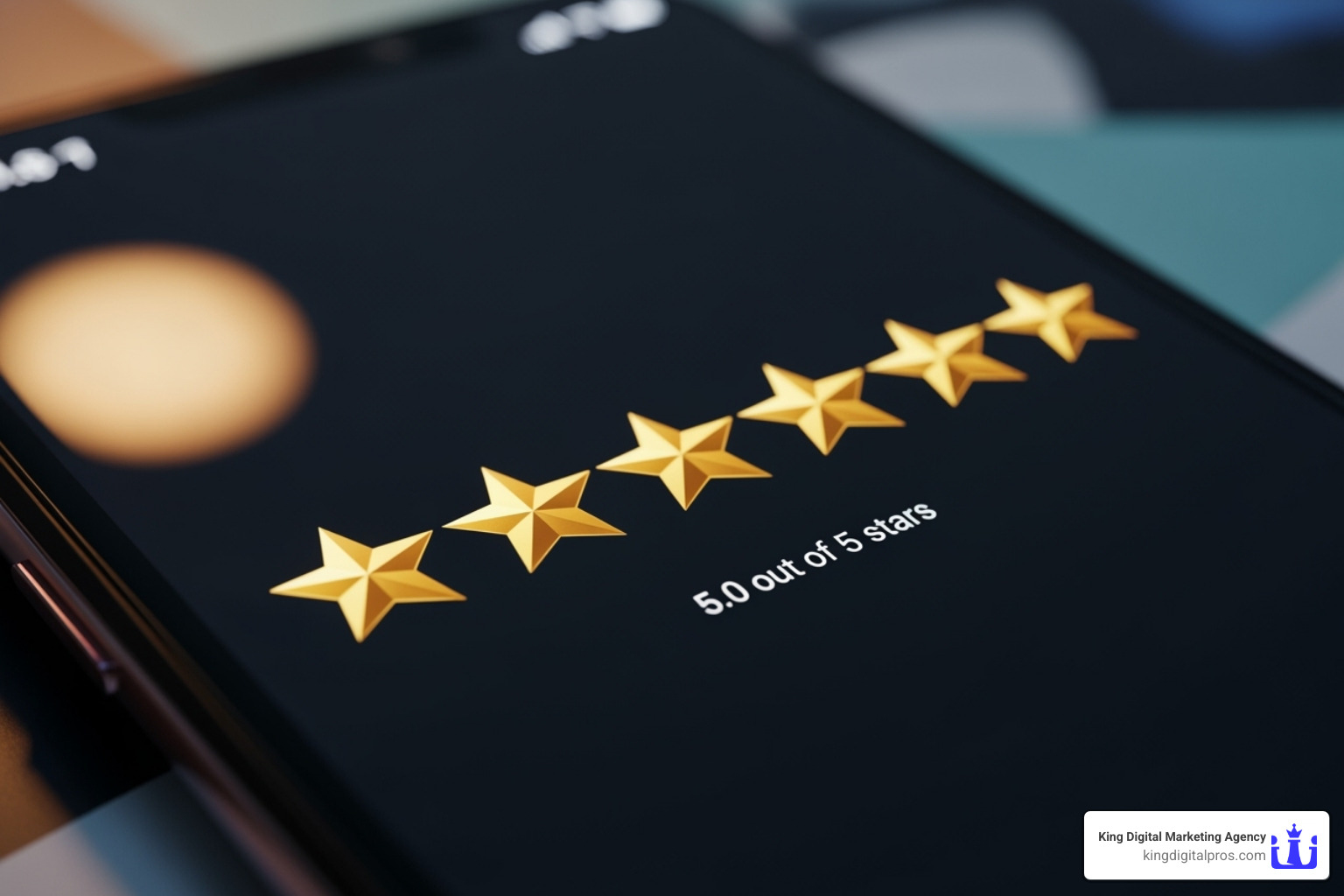 positive 5-star review - Attract local customers
