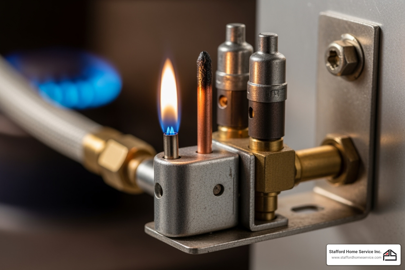 a furnace pilot light assembly - heater blowing cold a furnace pilot light assembly - heater blowing cold