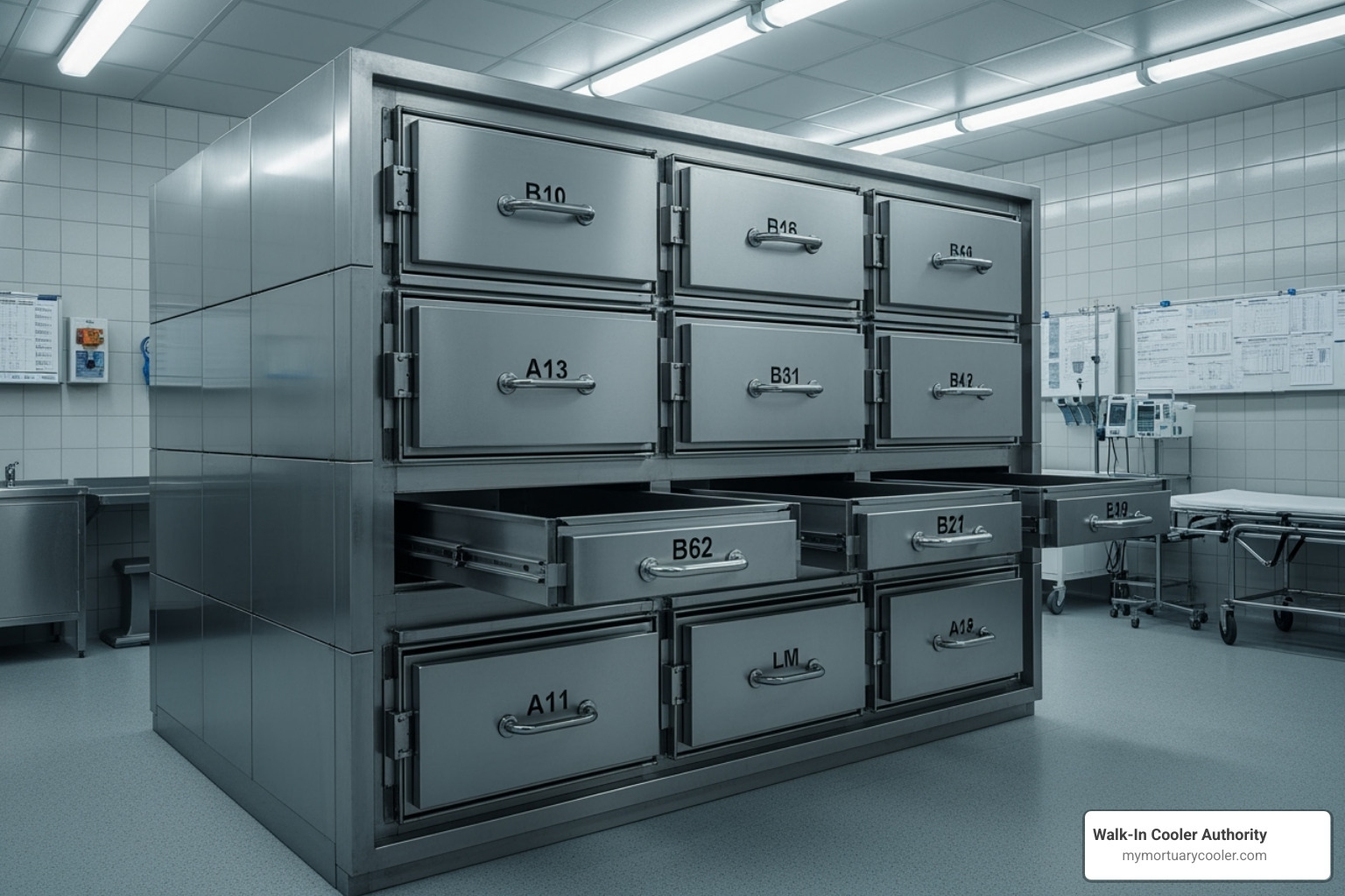 modular body box freezer unit - morgue freezer