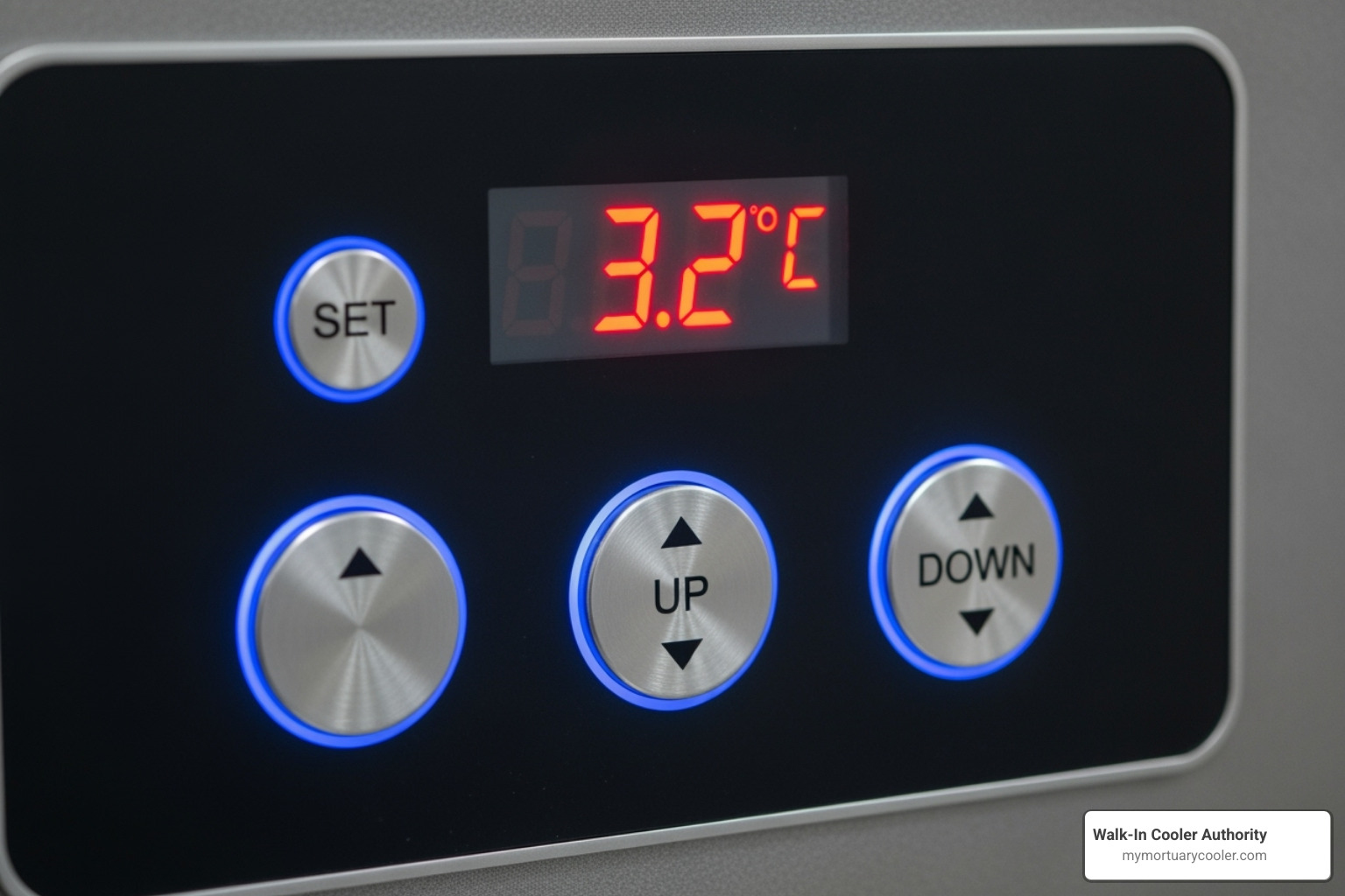 digital mortuary cooler control panel - mortuary cooler