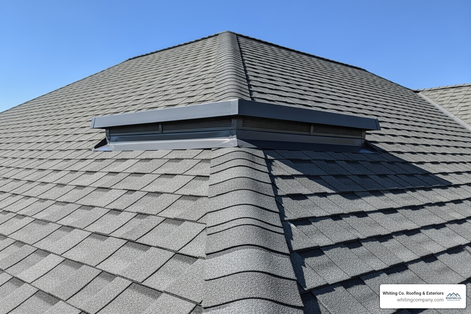 Properly installed ridge vent - Roof decking replacement
