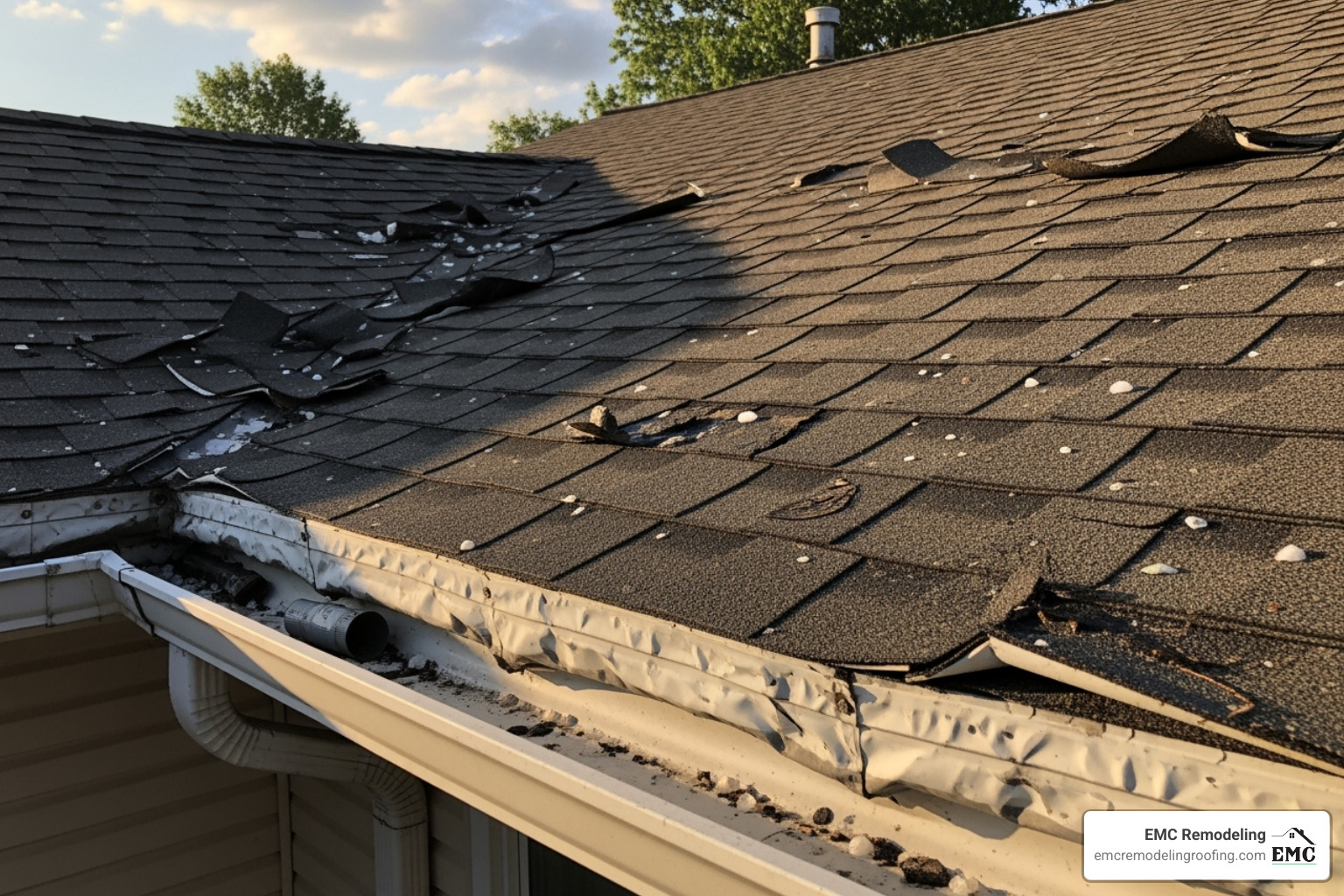 hail damaged roof and gutters - gutters temple tx hail damaged roof and gutters - gutters temple tx