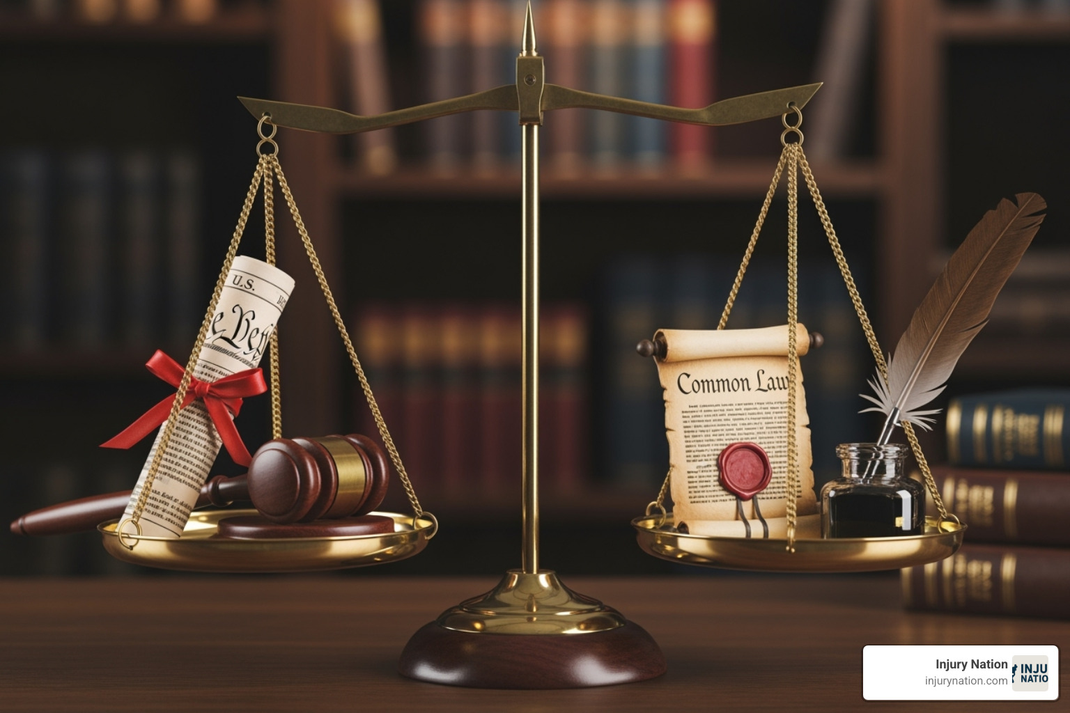 Table comparing Workers' Compensation and Personal Injury Lawsuits - fall at work attorney