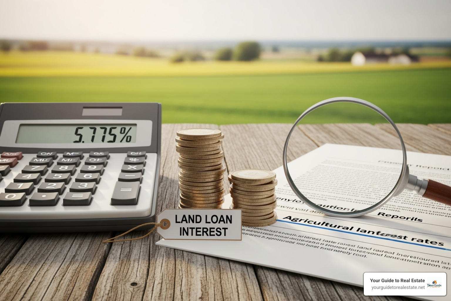 loan disclosure document highlighting the rate type - land loan interest rates