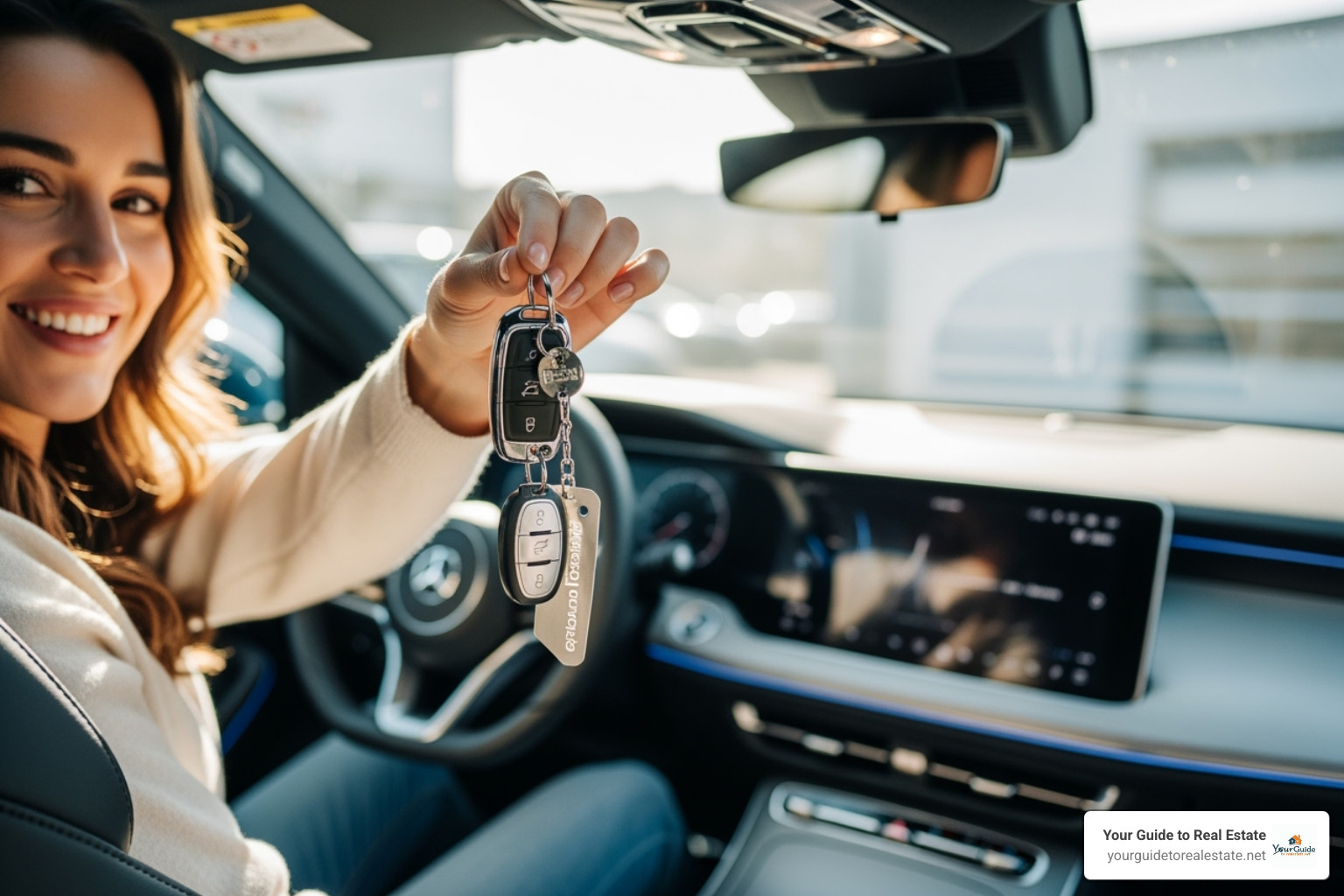 happy driver with new car keys - when will car interest rates go down