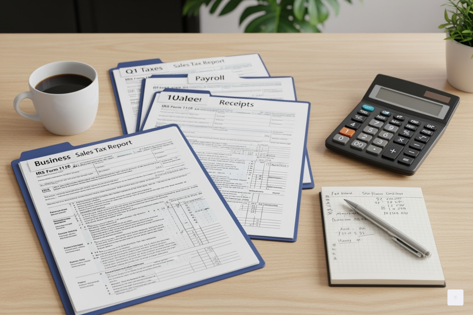 Checklist of various business tax obligations including annual returns, estimated taxes, payroll, and information returns - llc tax return deadline