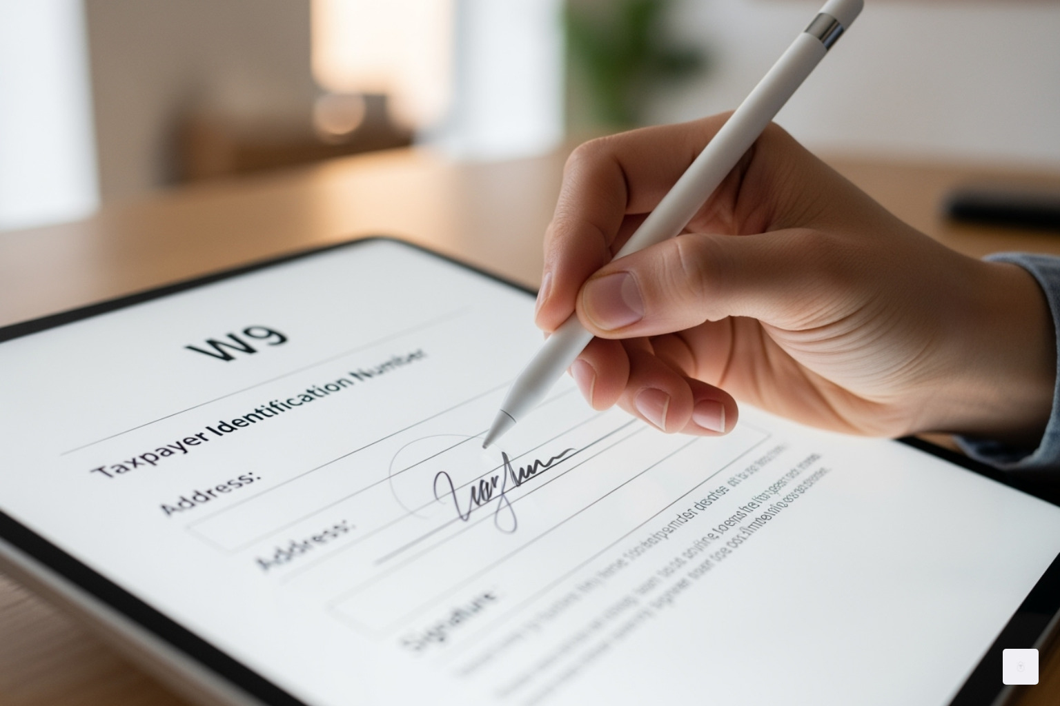 A visual representation of the latest official IRS Form W-9, with boxes for name, address, tax classification, and TIN clearly highlighted. - how to sign a w9 electronically