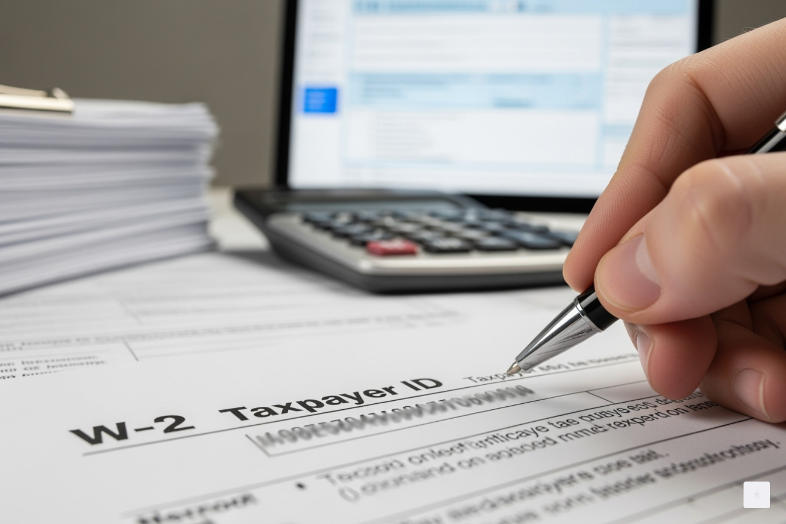 Application process for an EIN online - Taxpayer identification number