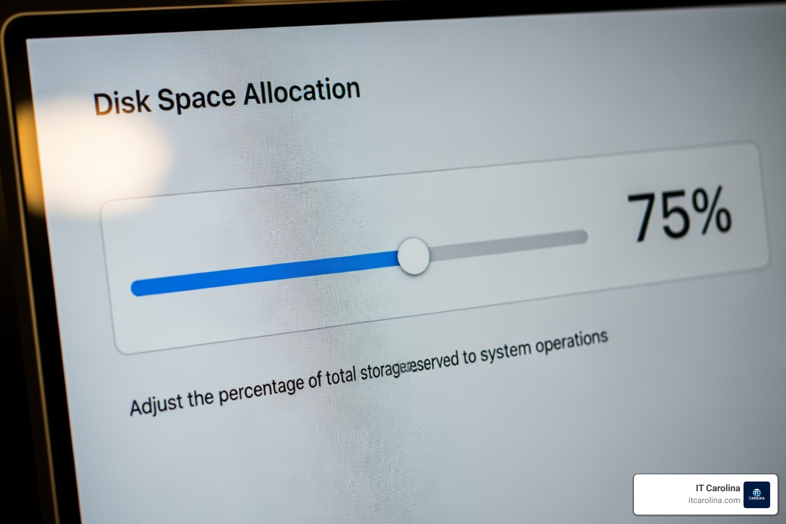 Disk Space Usage slider in the System Protection configuration window - Protect Your PC: How to Set Up a Windows Restore Point