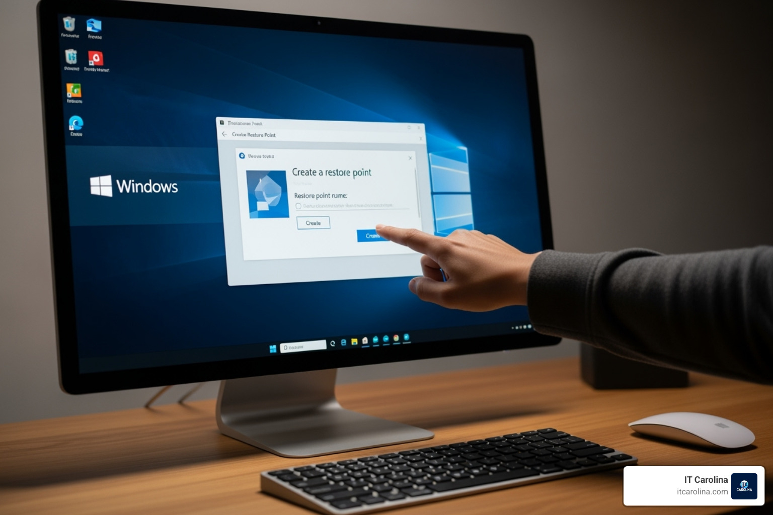 Windows Advanced Startup options screen with Troubleshoot highlighted - Protect Your PC: How to Set Up a Windows Restore Point