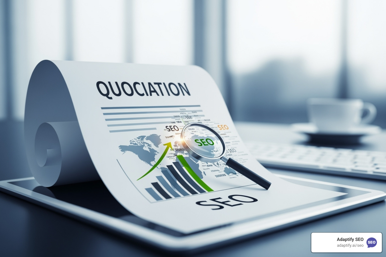 Organic traffic growth graph - seo quotation sample