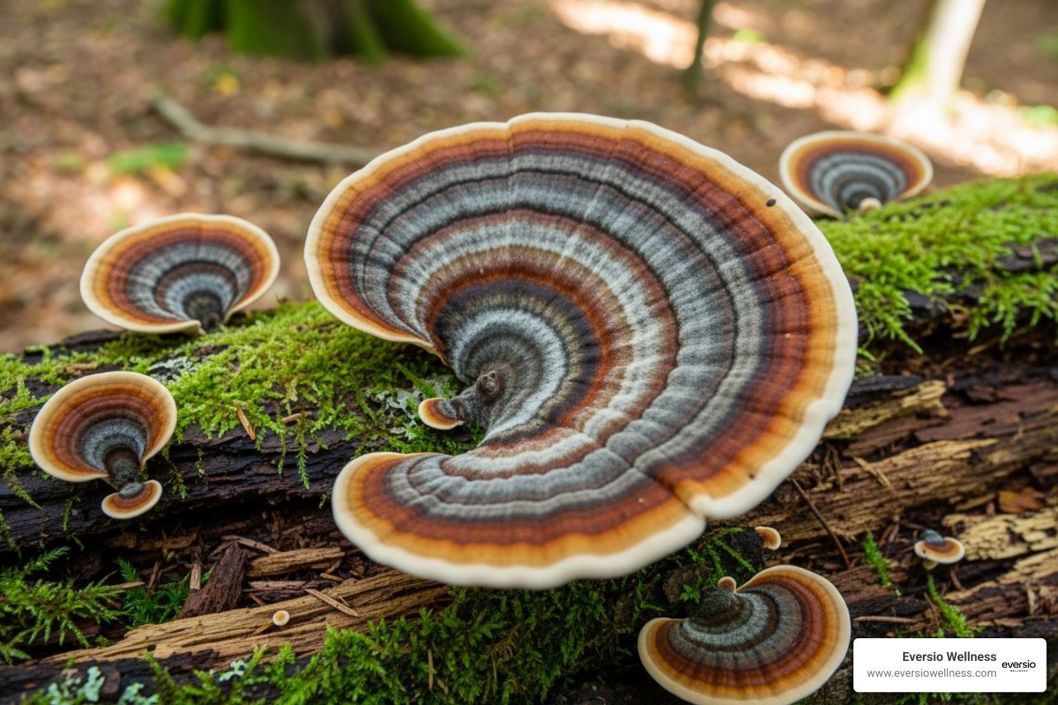 Turkey Tail mushroom - benefits of adaptogenic mushrooms