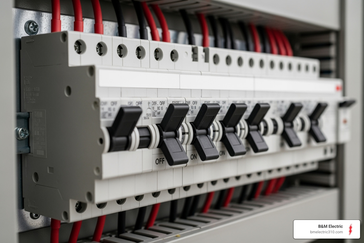 Tripped circuit breaker in a panel - best electrician company near me