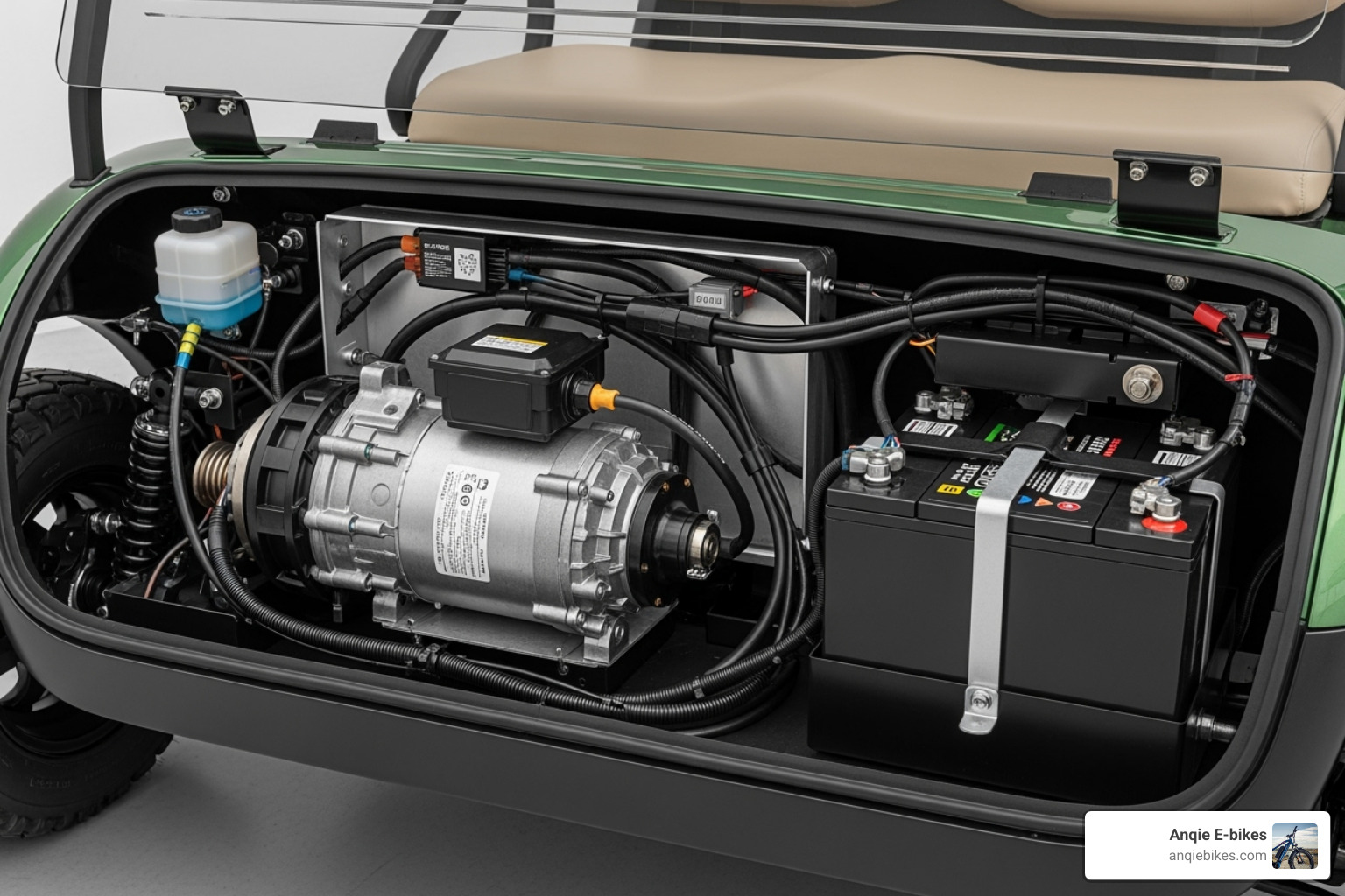 Vitacci WOW 1200's motor or battery compartment - 2024 vitacci wow 1200 electric mini golf cart Vitacci WOW 1200's motor or battery compartment - 2024 vitacci wow 1200 electric mini golf cart