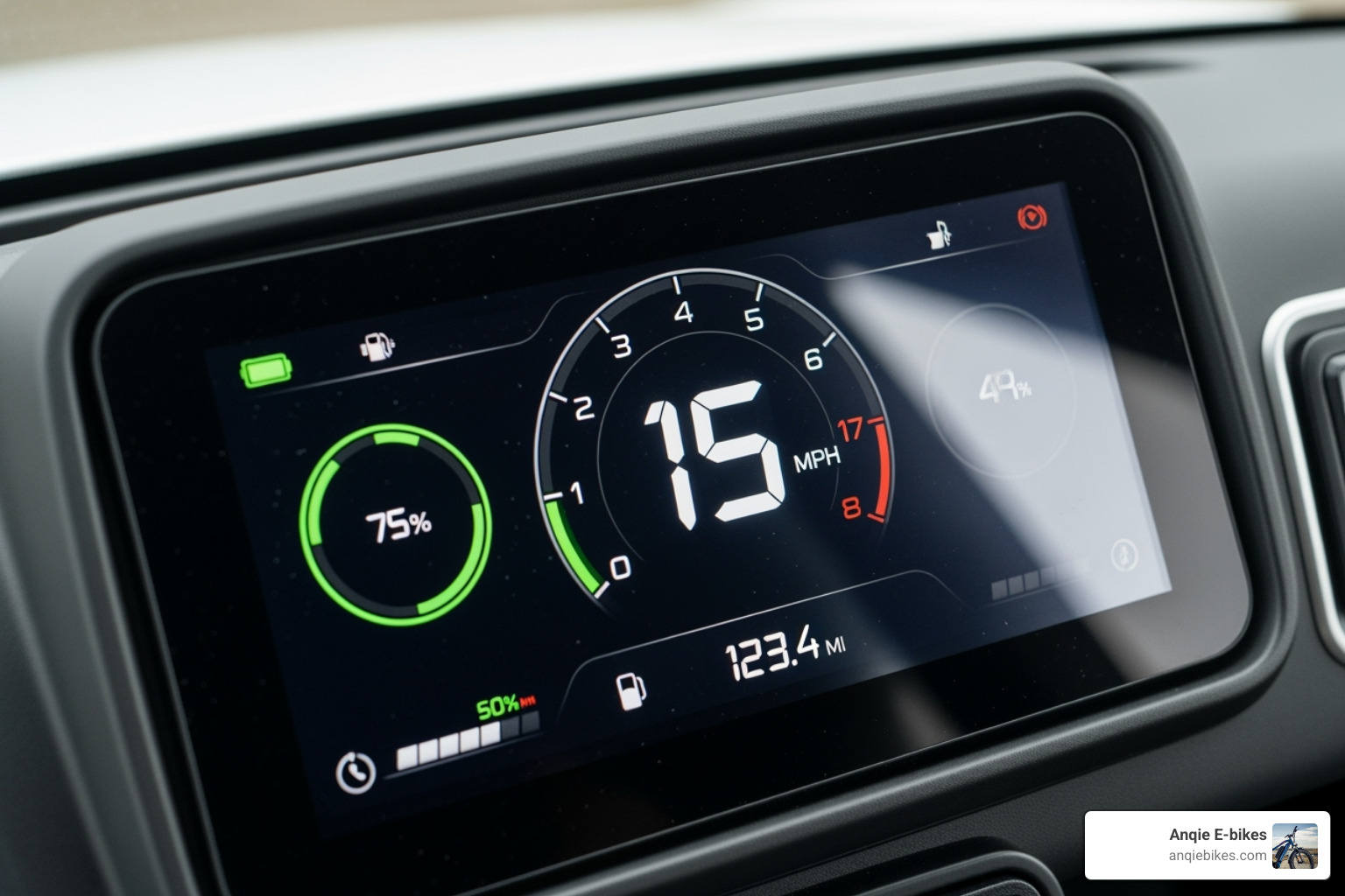 Smart digital display on the Vitacci WOW 1200 dashboard - 2024 vitacci wow 1200 electric mini golf cart Smart digital display on the Vitacci WOW 1200 dashboard - 2024 vitacci wow 1200 electric mini golf cart