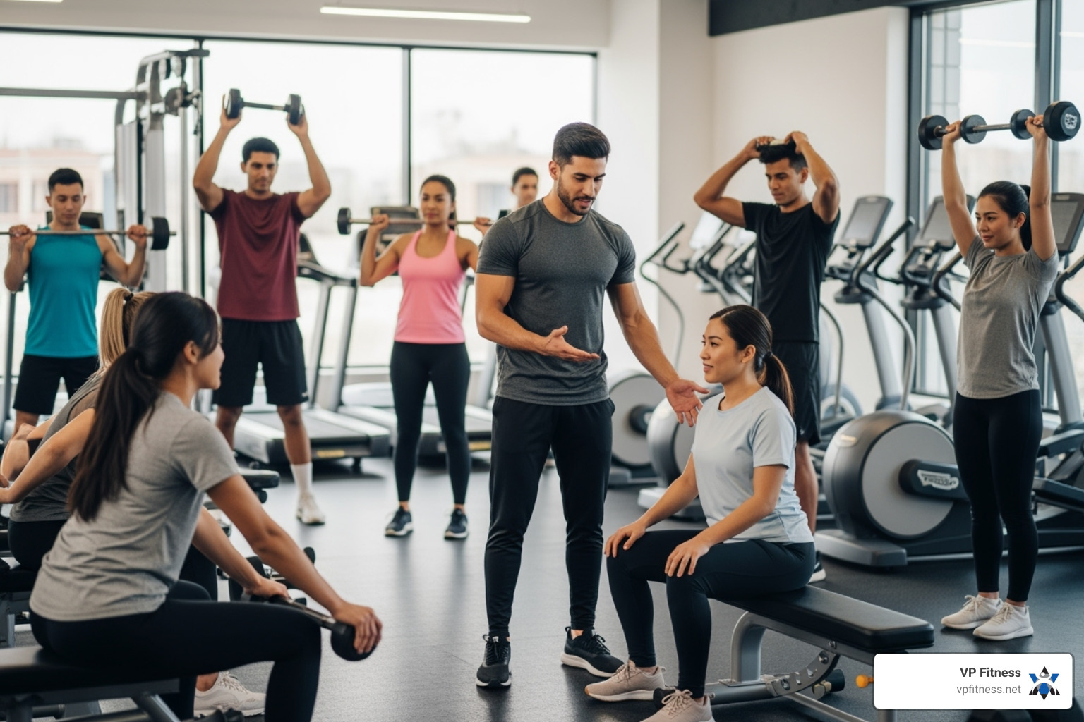 a trainer taking notes during a client consultation - find personal trainer