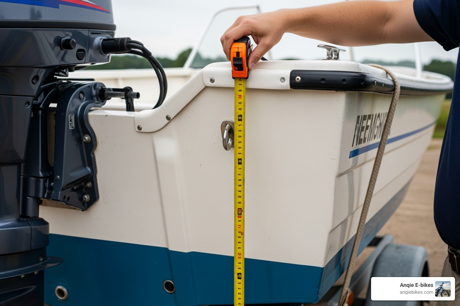 Measuring boat transom height - 2 stroke 5hp outboard motor