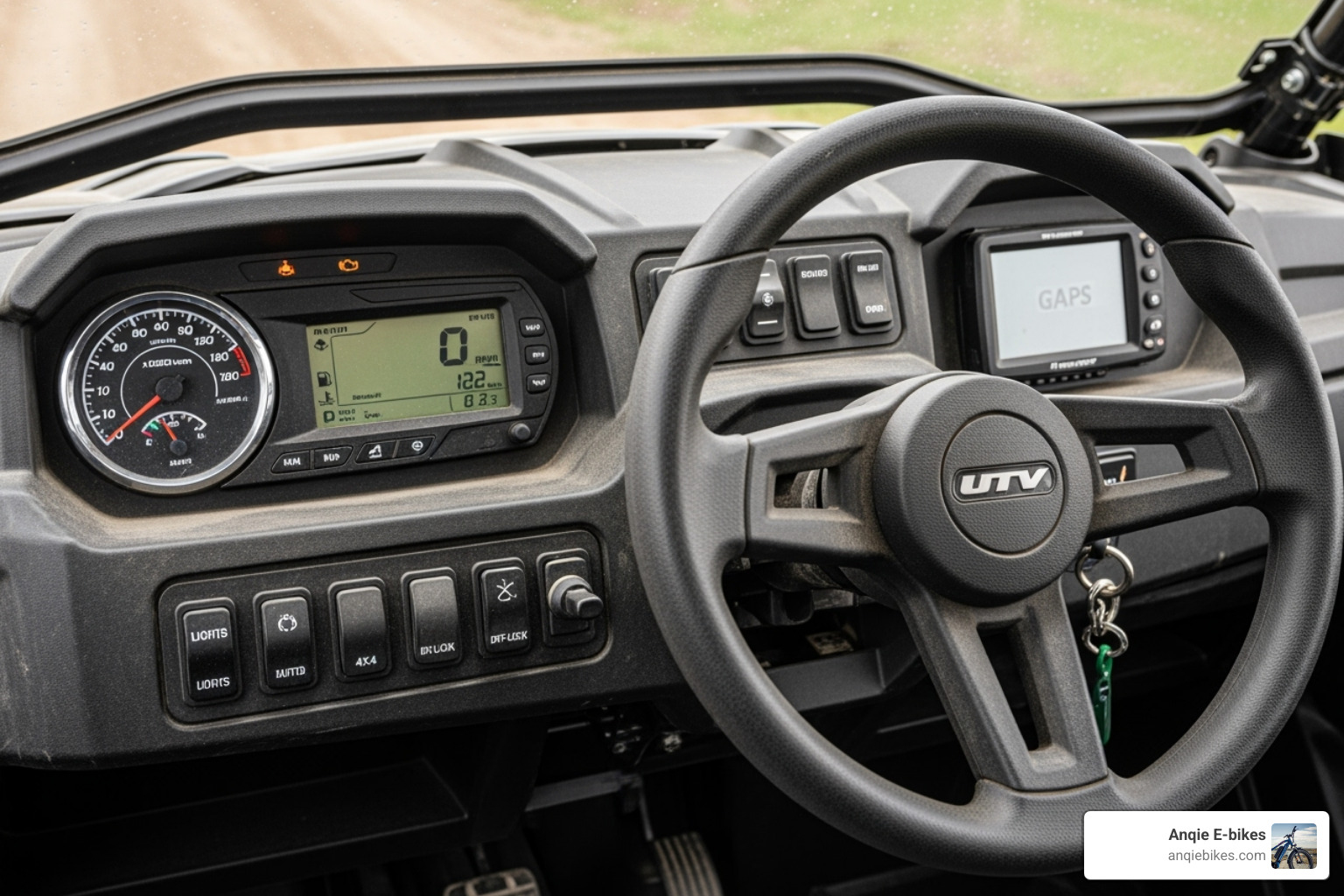 UTV dashboard and steering wheel - side by side UTV