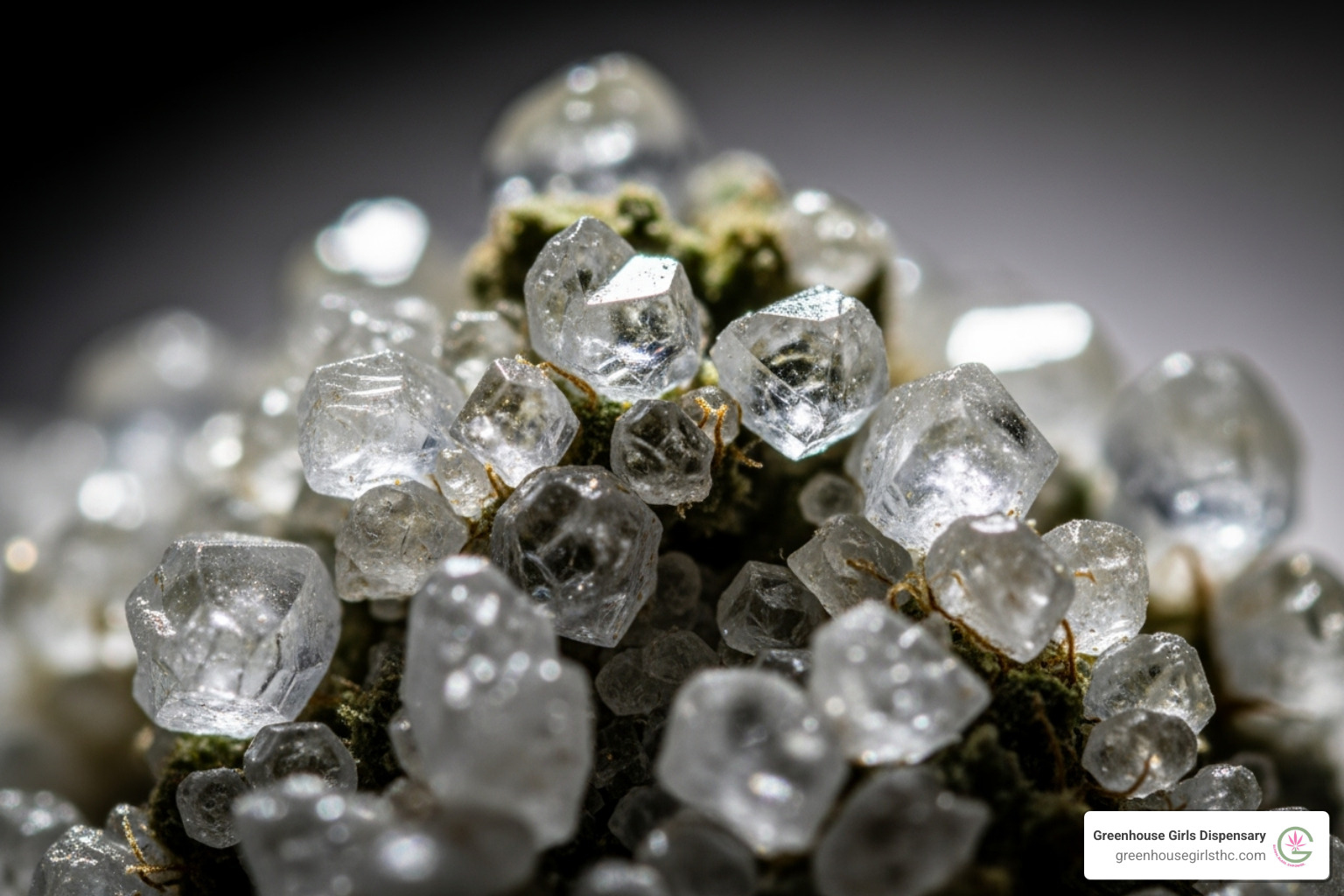 close-up of crystalline THCa isolate - hemp derived THCa close-up of crystalline THCa isolate - hemp derived THCa