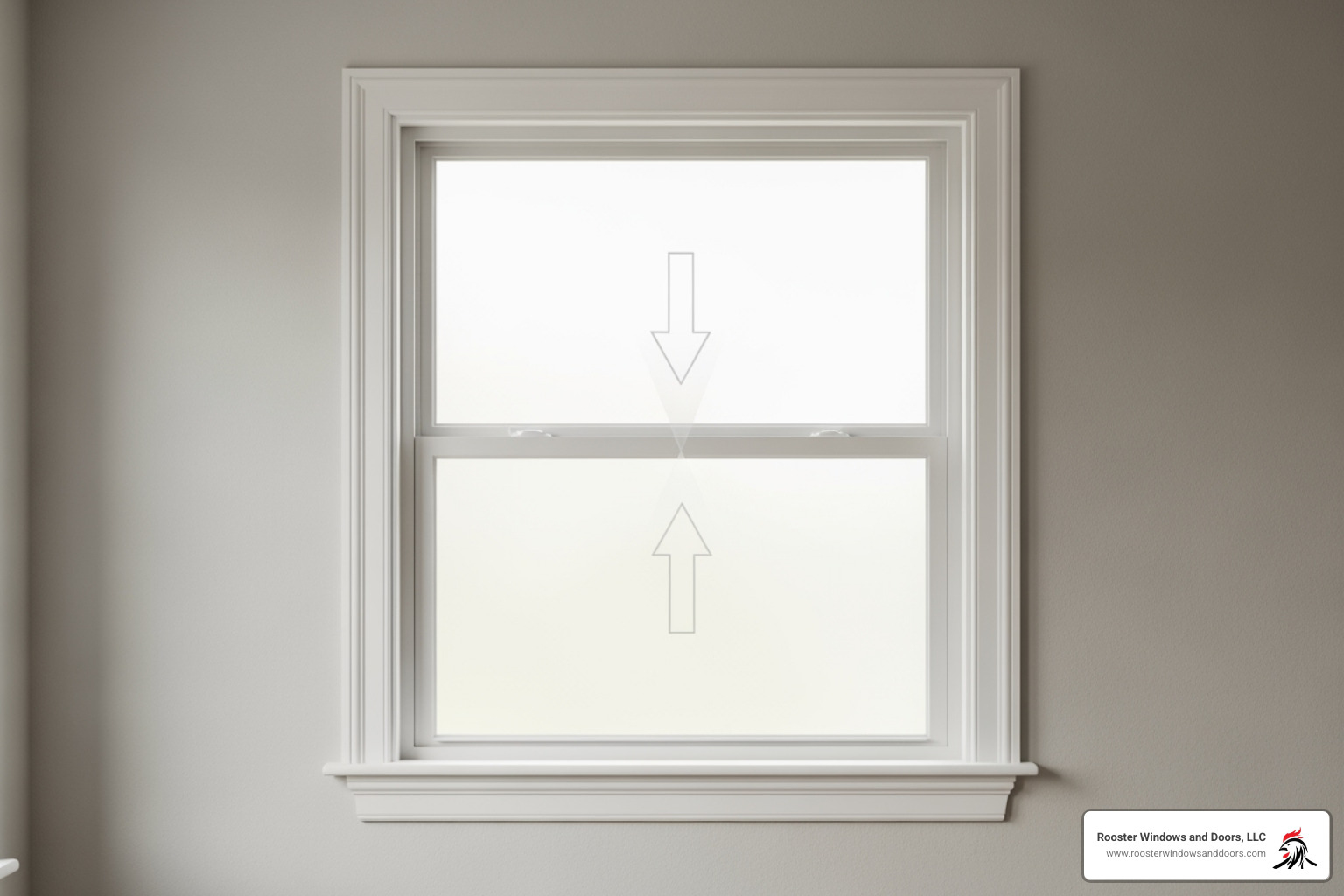 double-hung window with arrows indicating vertical movement - Double Hung Windows double-hung window with arrows indicating vertical movement - Double Hung Windows