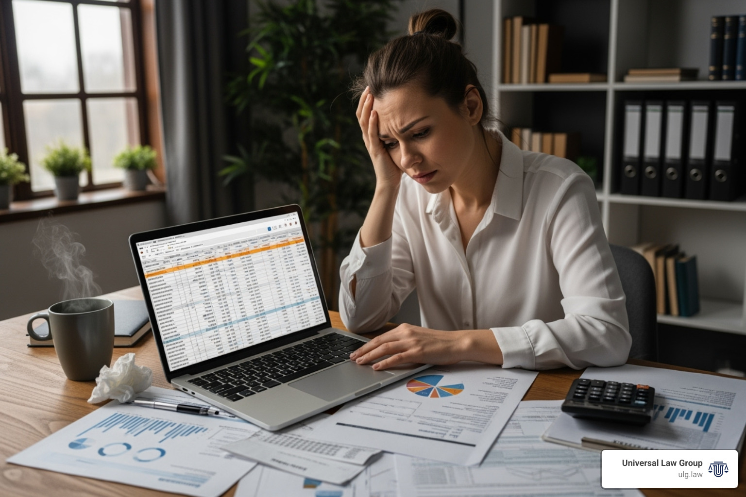 calculator and financial documents - how to divide a wrongful death settlement