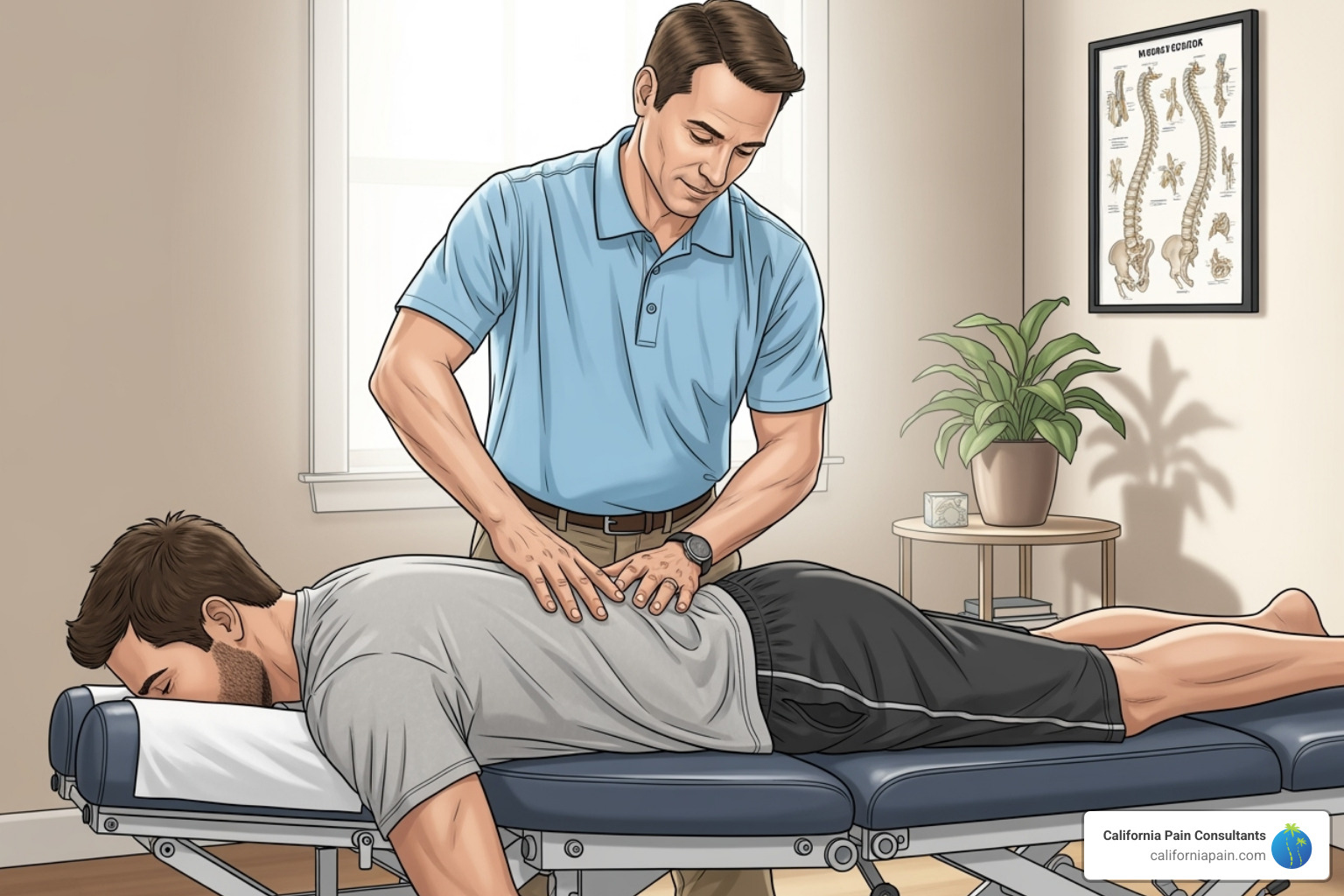 illustrating a spinal adjustment - chiropractic low back illustrating a spinal adjustment - chiropractic low back
