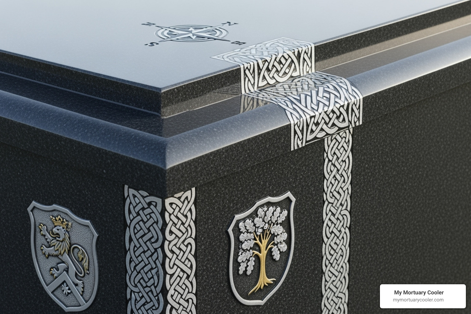 a personalized burial vault carapace - concrete burial vaults for sale