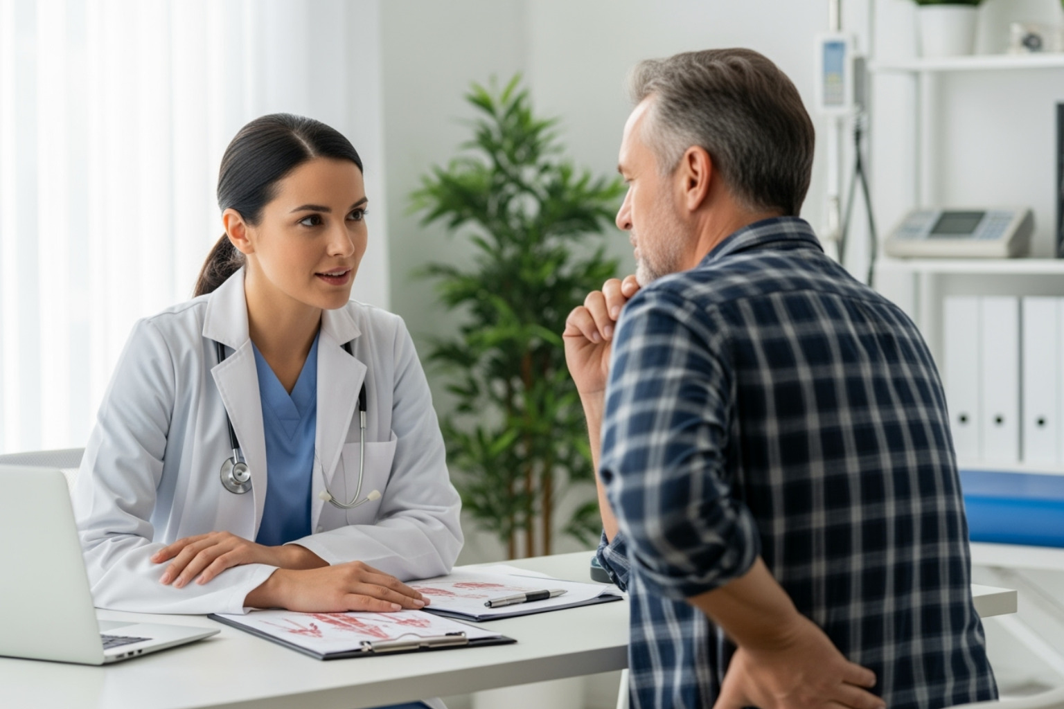 doctor consulting patient about pain - What is a topical analgesic? doctor consulting patient about pain - What is a topical analgesic?