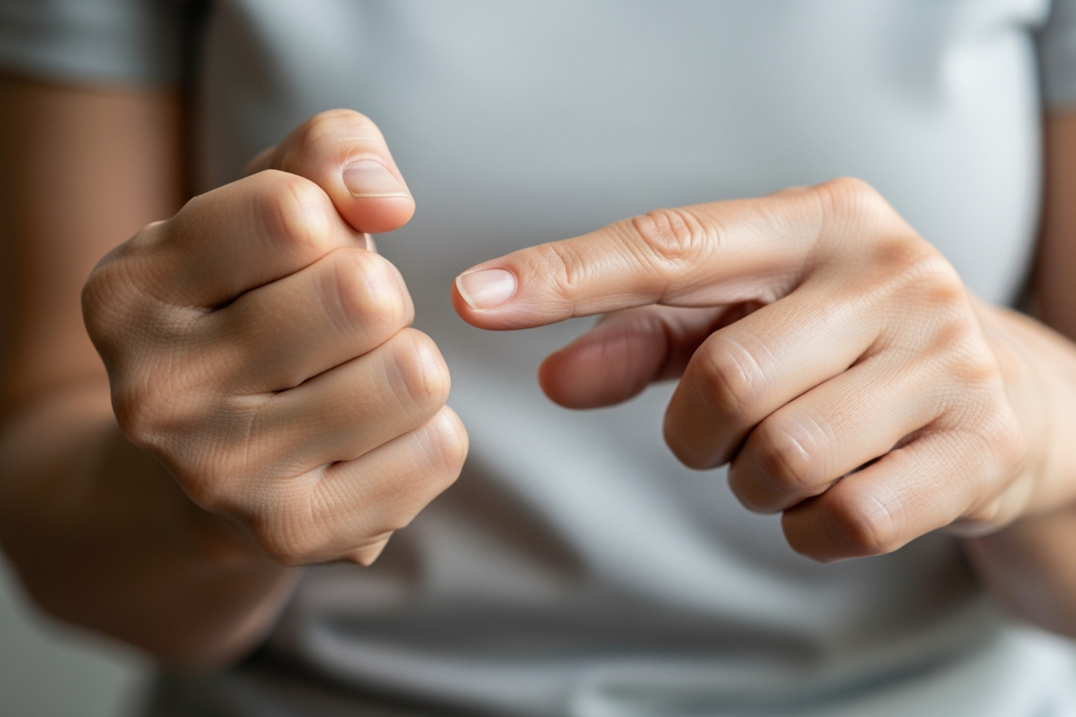 person performing a gentle hand exercise for arthritis - arthritis hand pain relief