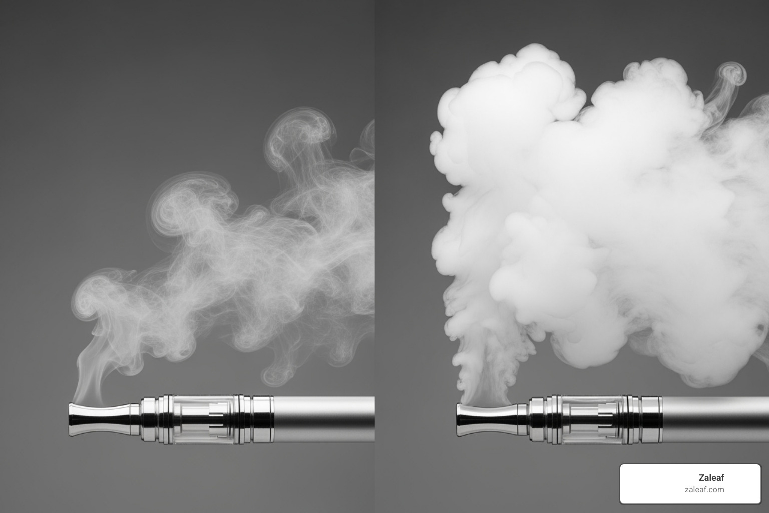 comparison of a small, weak vapor cloud to a large, dense one - vape pen preheat function comparison of a small, weak vapor cloud to a large, dense one - vape pen preheat function
